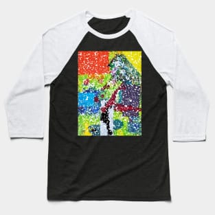 Abstract Pointillism Baseball T-Shirt